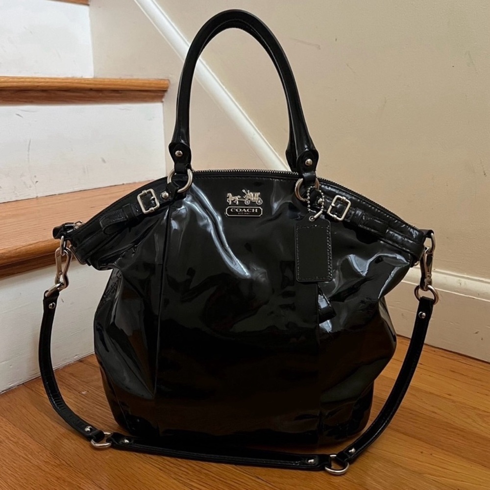 Coach Madison patent leather bag